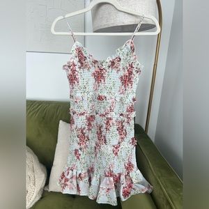 Cute ZARA mini floral dress with ruffles